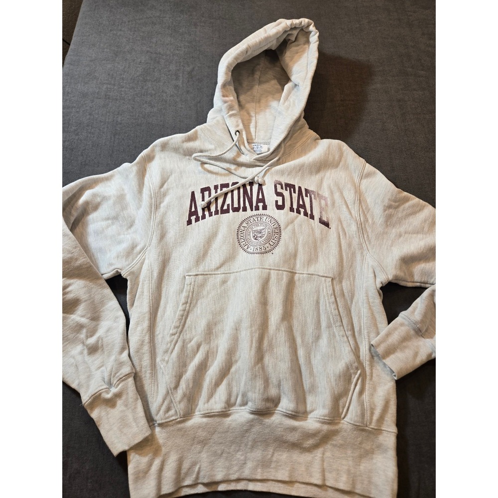 Vtg 90s Champion Reverse Weave ASU Arizona State Sweatshirt Men Small Distressed